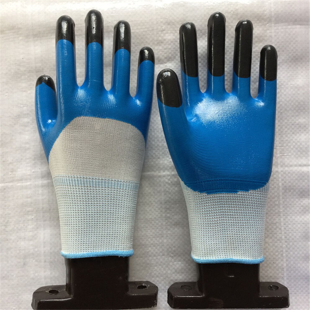 2PCS Nitrile Disposable Work Gloves Safety Equipment Man Driving Glove Mining Safety Wear Resistant Rubber Gloves
