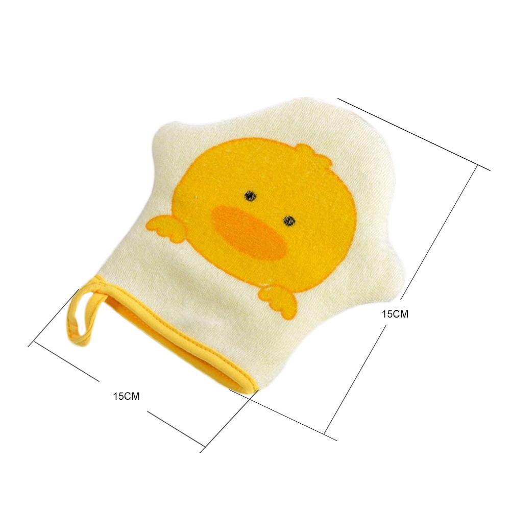 Gant de toilette coloré aux motifs de dessin animé pour bébé,tissu éponge ultra souple modelée d&#39;après le thème animal, disponible en 3 couleurs, brosse de douche en coton, serviette de frottement, nouvelle série,