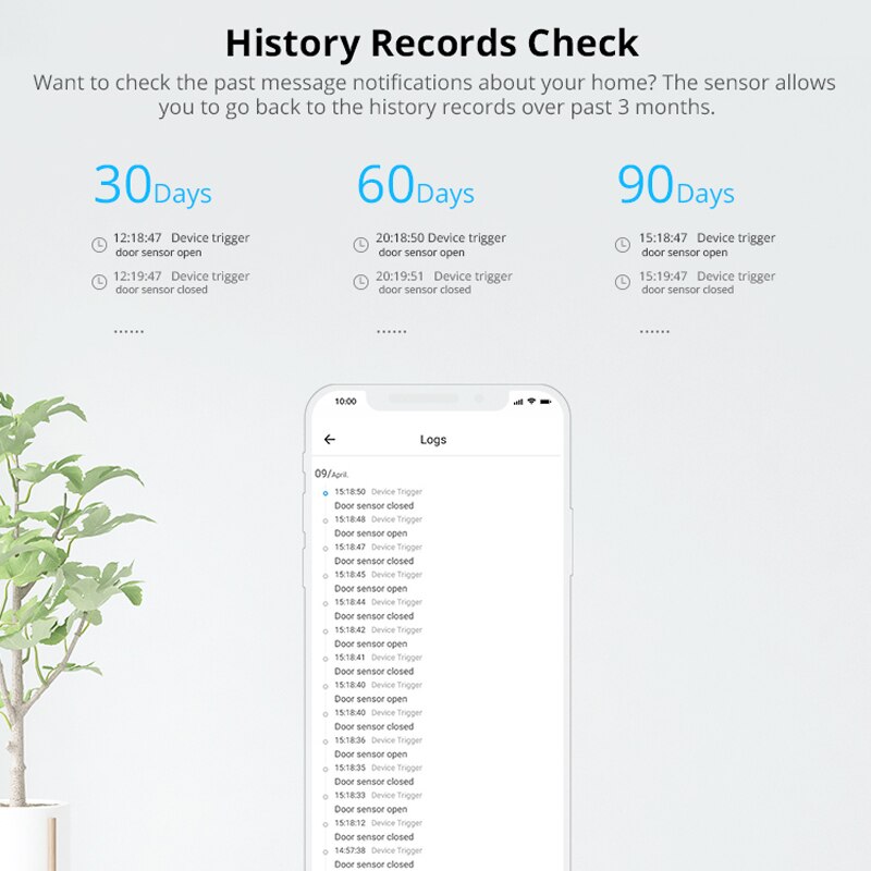 Sonoff SNZB-04 Deur En Raam Sensor Zigbee Deur Open / Close Detecteren Alarmen Kennisgeving Via Ewelink App Ondersteuning Ifttt Zbbridge