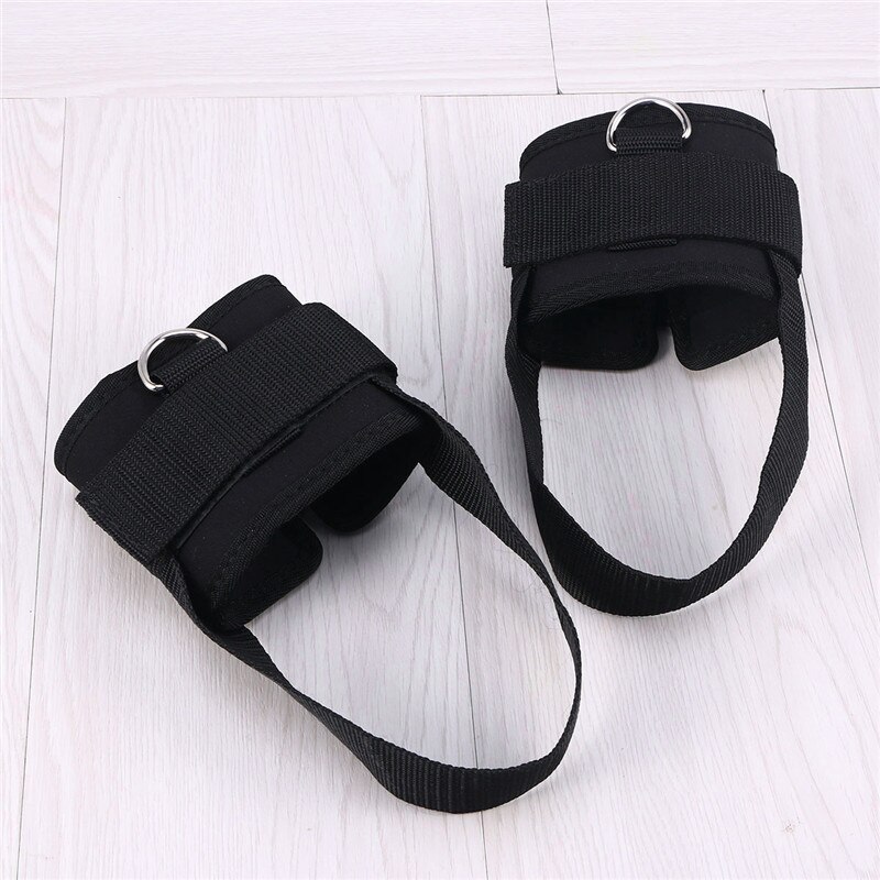 2pcs Sport Ankle Strap Padded D-ring Ankle Cuffs for Gym Workouts Cable Machines Butt and Leg Weights Exercises