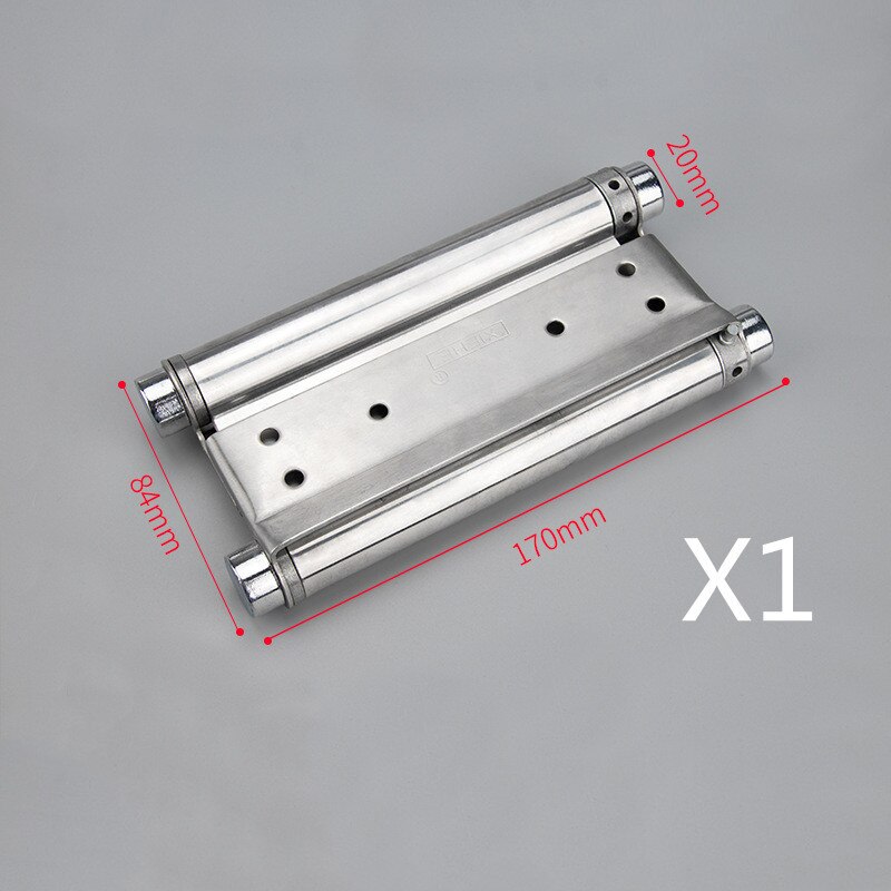 Charnière à Double ressort en acier inoxydable, charnière de porte libre bidirectionnelle, clôture de porte cowboy dédiée, 3 pouces/4 pouces/5 pouces: 6 inches