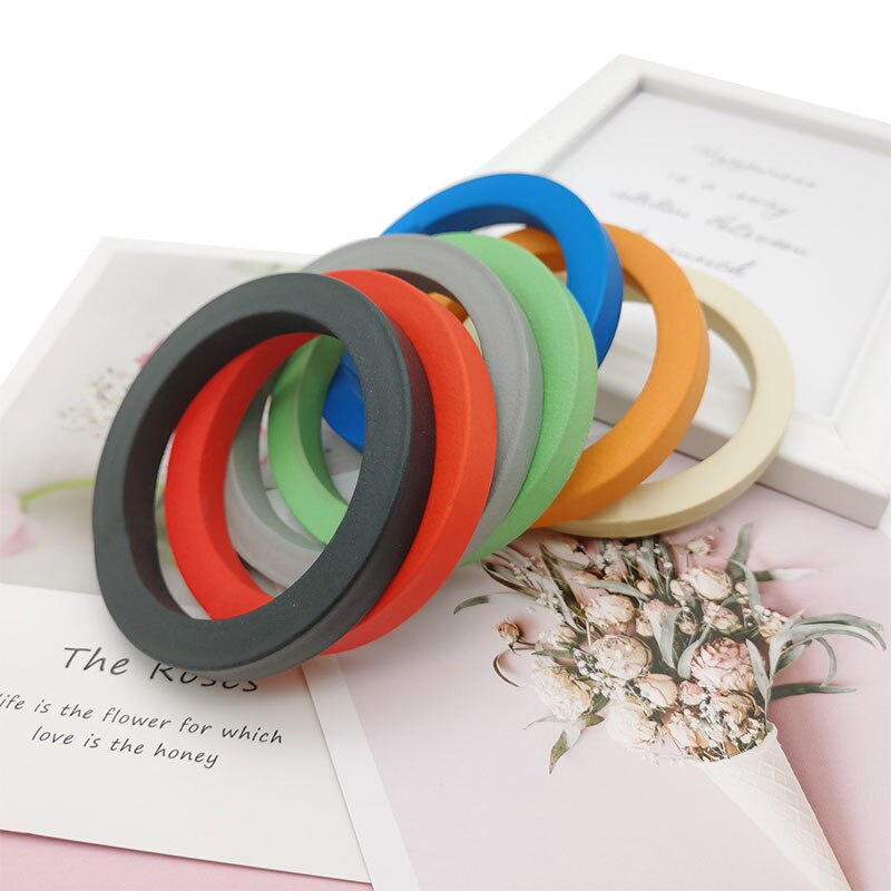 Gummi armbånd skridsikkert sport pulsera - håndlavede kunstsmykker mænd kvinder kunstarmbånd minimalistisk organisk materiale