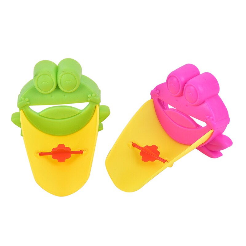 1PC Children Bathroom Frog Shape Faucet Extender Water-saving Cartoon Kids Baby Wash-hand Faucet extension Bathroom Accessories