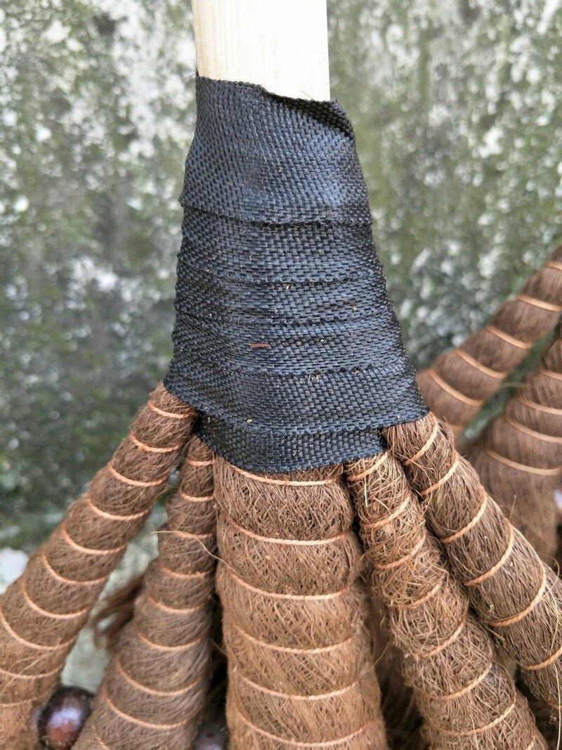 Factory Direct Pure Brown Handmade Brown Hair Broom Broom Sweeping Floor Broom Thick Brown Sweep