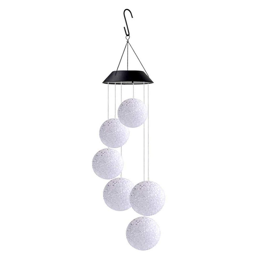 6 LED colibri lampe solaire en plein air jardin pelouse cour paysage coloré suspendus cloches éclairage décoration Led: H