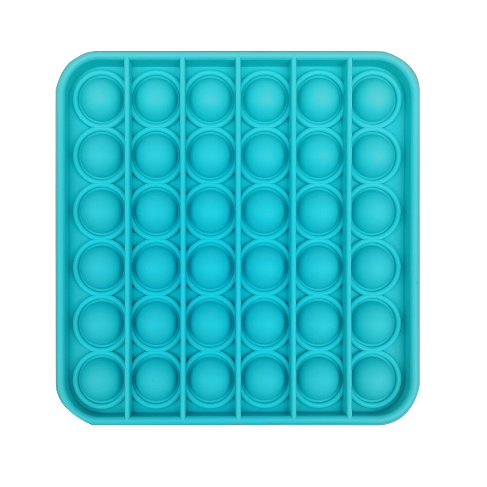 Pop it Push Bubble Fidget giocattoli sensoriali giocattoli Antistress Puzzle da tavolo spremere giocattoli divertenti Silicone Push Pop giocattoli per bambini adulti: 6