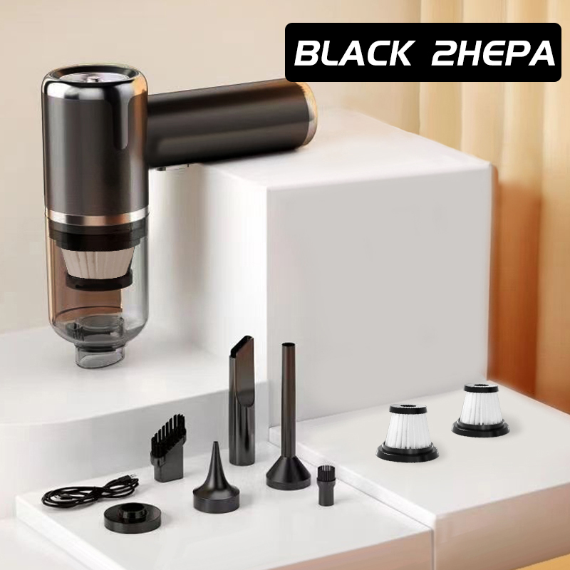 SZUK 148000PA aspiradora de mano Mini aspiradora de coche portátil inalámbrica para electrodomésticos potente soplador de aire: Morado