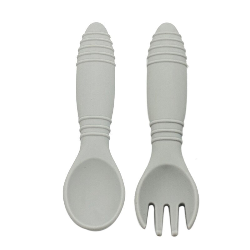 Kinderservies babyservies set siliconen vork lepel set voedingsbakjes bpa-vrij: Lgy