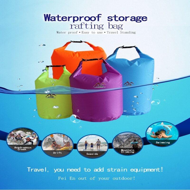 5L-70L Large Capacity Outdoor Dry Bag Swimming Waterproof Bags Sack Floating Gear Bags For Boating Fishing Rafting 5L-70L