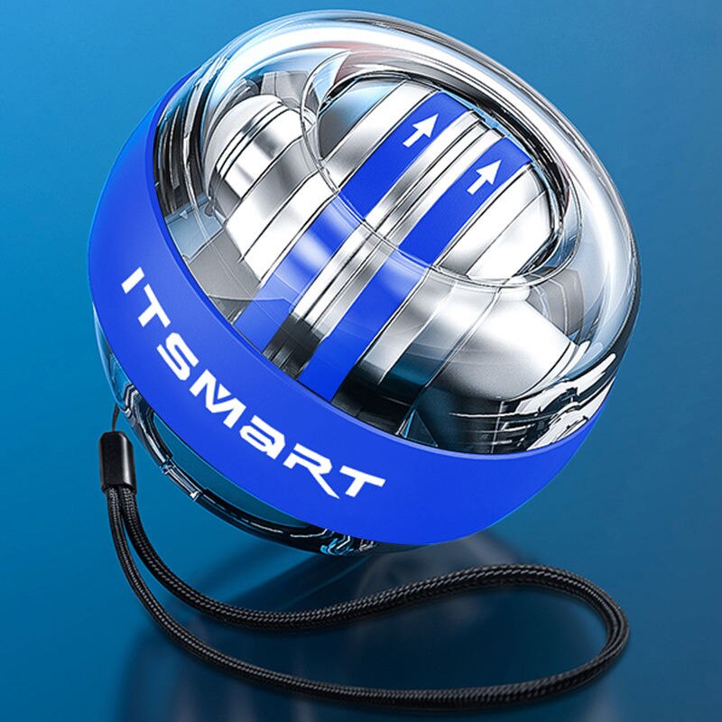 Brachio ball Gyroscopic Powerball Autostart Range Gyro Power Wrist Ball With Counter Arm Hand Muscle Force Trainer Fitness: blue no light