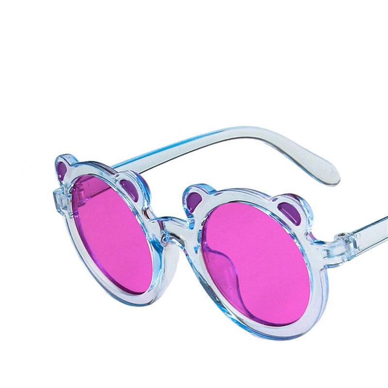 Cartoon Beer Vorm Zonnebril Meisjes Jongen Kinderen Zonnebril Kids Zonnebril Ronde Street Beat Brillen Baby Shades Eyewears