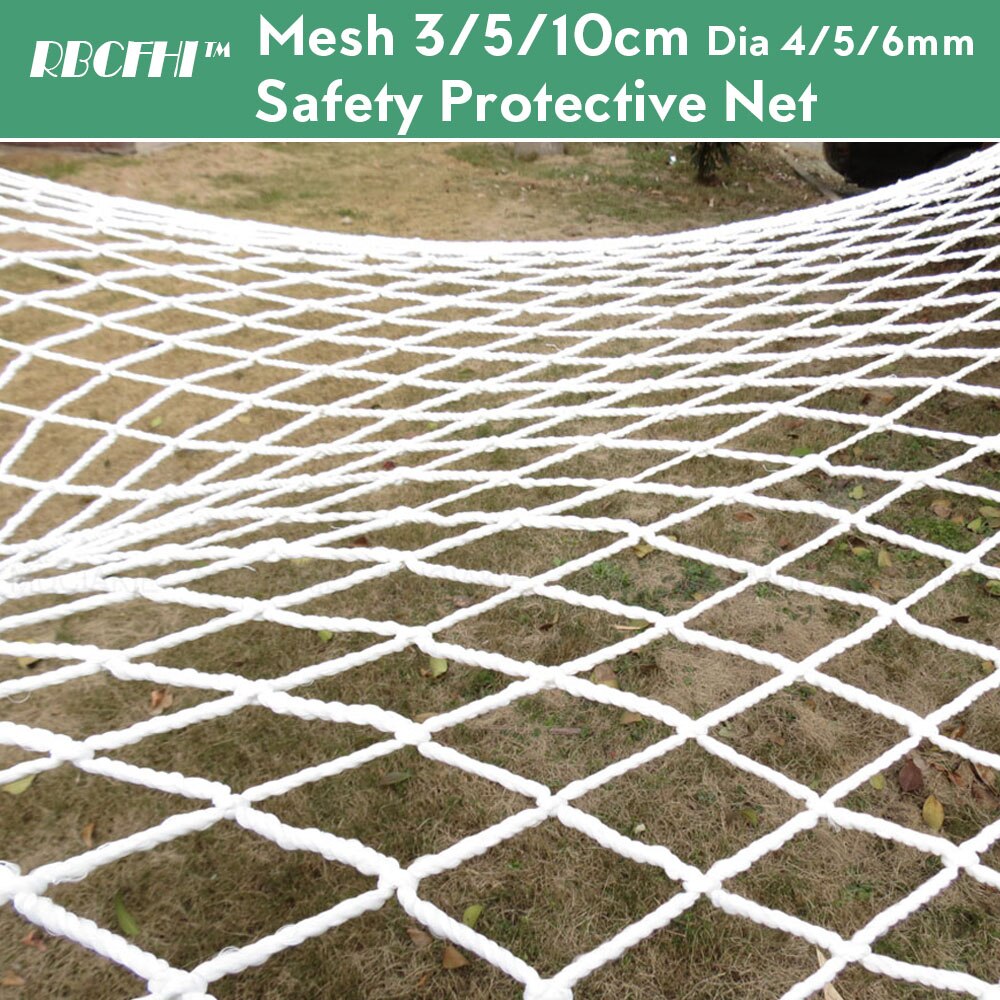 Dia 4/5/6MM Mesh 3/5/10CM Anti-Fall Safety Protective Net Garden Plant Climbing Netting Home Balcony Railing Fence Protection