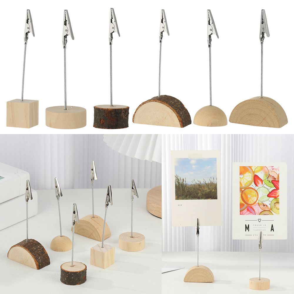 Pinces à documents de forme carrée, décoration de bureau, support de dossier de messages, carte de Place, Clips de Photos, support de chiffres de Table