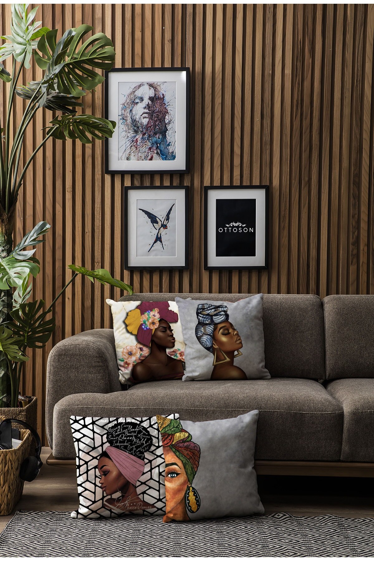 Home Premium Decorative 4lü Pillow decorate Case