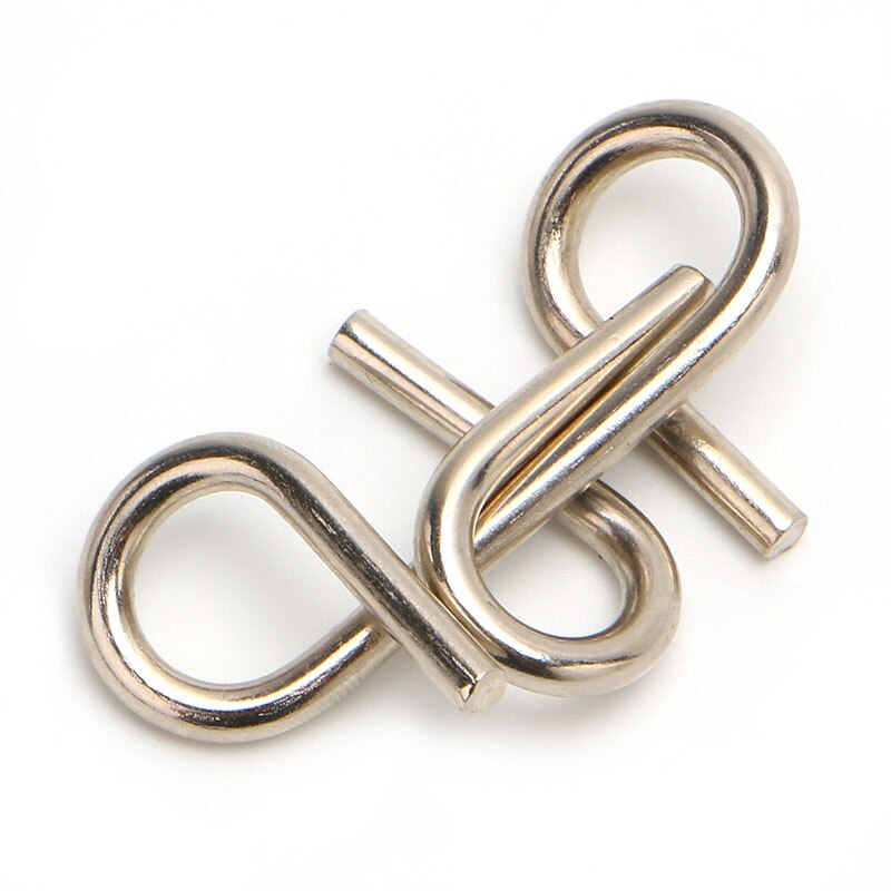 8 sztuk/zestaw zagadki logiczne z drutu gra IQ umysł test łamigłówka zabawki dla dzieci dorośli GXMB