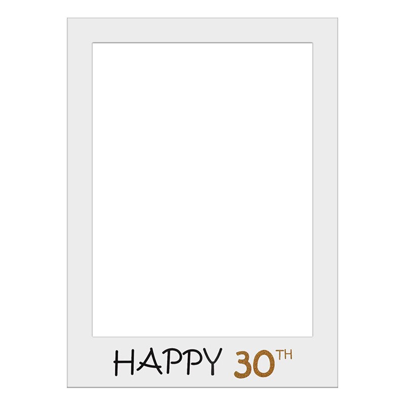Birthday Photo Booth Frame Happy Birthday Photobooth Props Birthday Party Decor Anniversary Supplies: 7