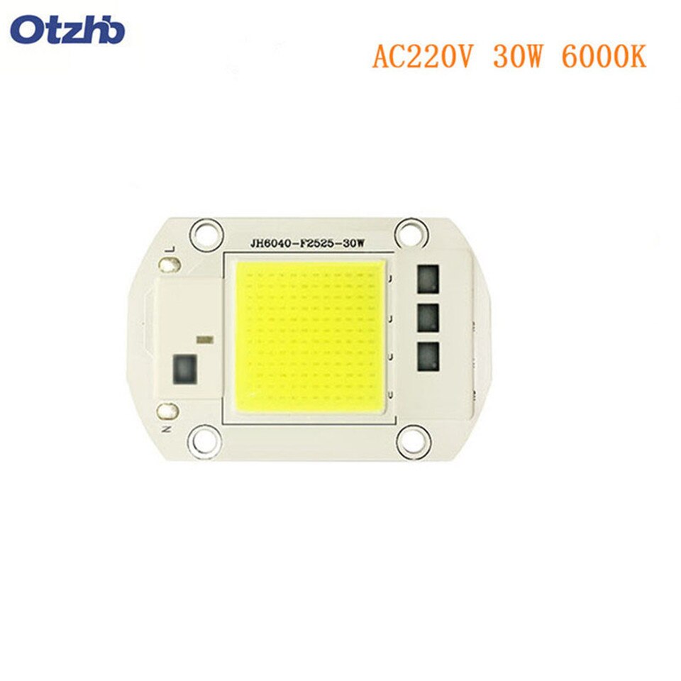 Otzhb – module led cob 20W 30W 50W, 60x40mm, perle de lampe pour la croissance des plantes, blanc , lumière blanche, lumière rouge, option à spectre complet