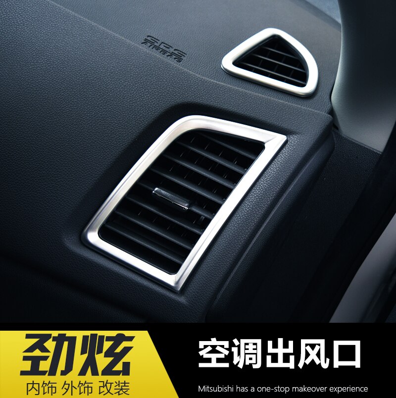 Für Mitsubishi ASX Hohe ABS Chrome volle auto innen dekoration pailletten Auto-styling