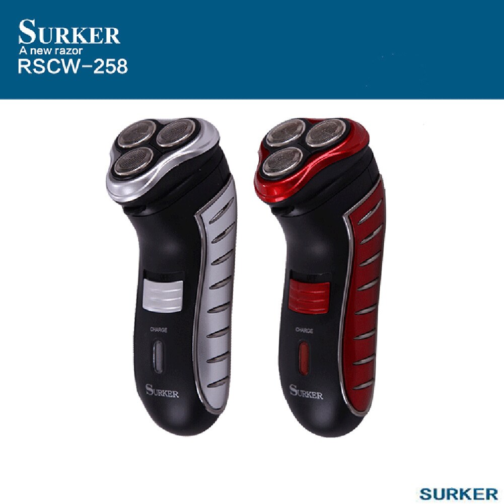 Clean Trimmer Dual Use Shaver Shaving Machine Barber Trimmer Electric Razor 3 Blades Rotating Washable Beard