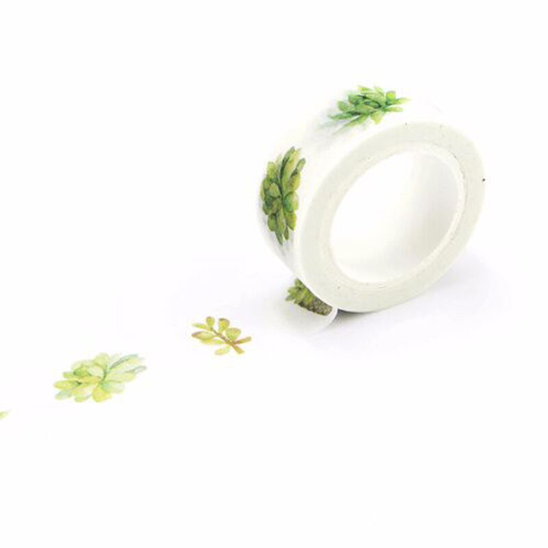 Romantic Floral Paper Washi Tape 15mm*7m Flowers Masking Tapes Decorative Stickers DIY Album Decoration: BG3036