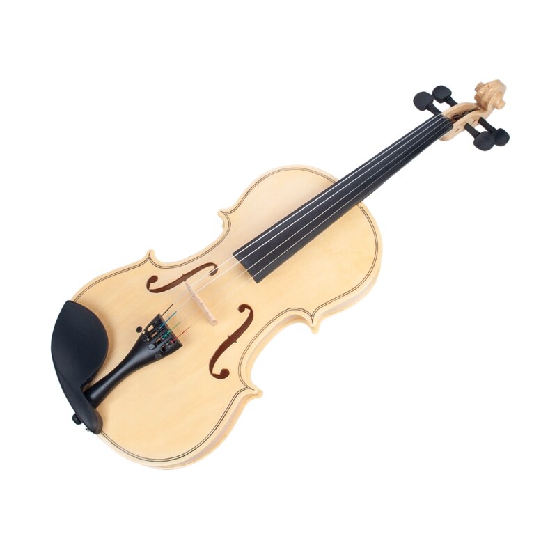 Acoustic Violin Adult Student Violin Full Size 4/4 Violin Smooth Polished Surface Violin Bow Box Set