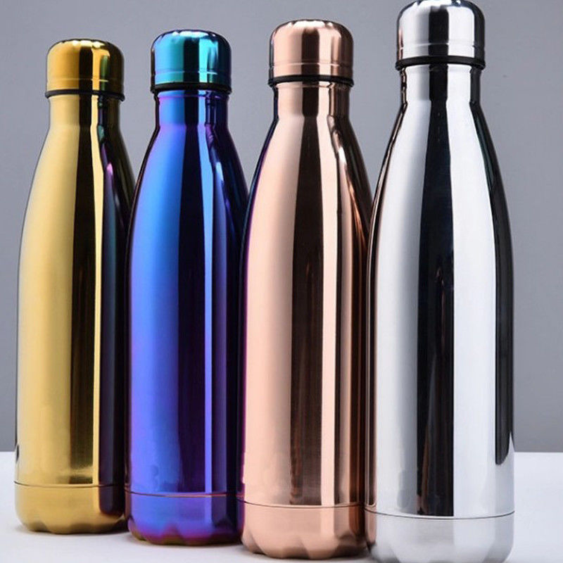 500Ml Draagbare Roestvrij Staal Vacuüm Geïsoleerde Fles Water Lekvrije Double Wall Thermos /Koude 500Ml outdoor Reizen