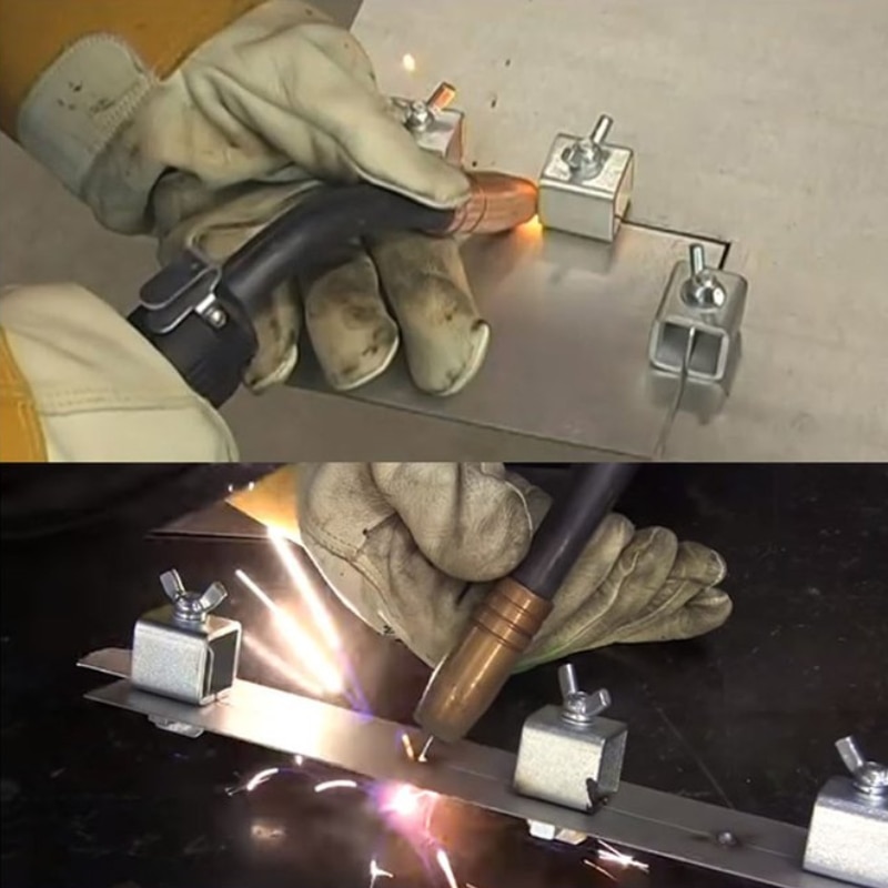 8 Pcs Lassen Vlinder Clip Klemmen Houder Butt Lassen Klem Lassen Klepstandsteller Armatuur Verstelbare Voor Lassen Klemmen Gereedschap Set