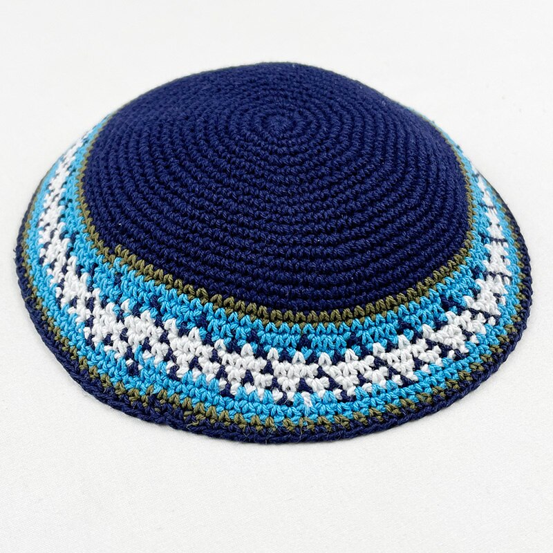 Kippa tricoté à la main pour hommes, garçons et enfants, chapeau Yamaka Kippot: 5