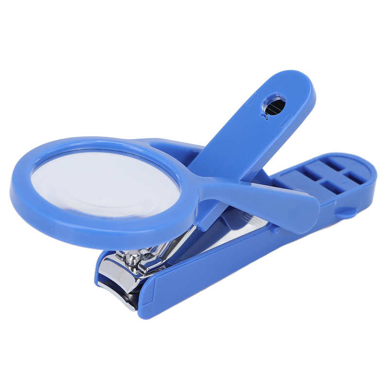 Tagliaunghie forbici lente d&#39;ingrandimento tagliaunghie taglio accurato per unghie dei piedi: Blu