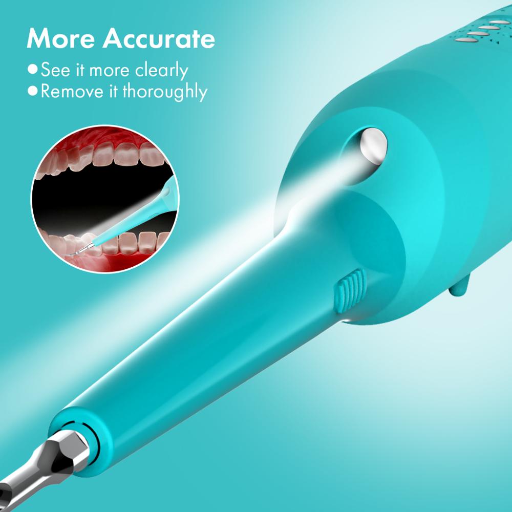 Kit removedor de cálculo Dental, iFanze raspador de sarro eléctrico-el mejor Kit de higiene Dental que incluye un removedor de placa Dental, una Denta