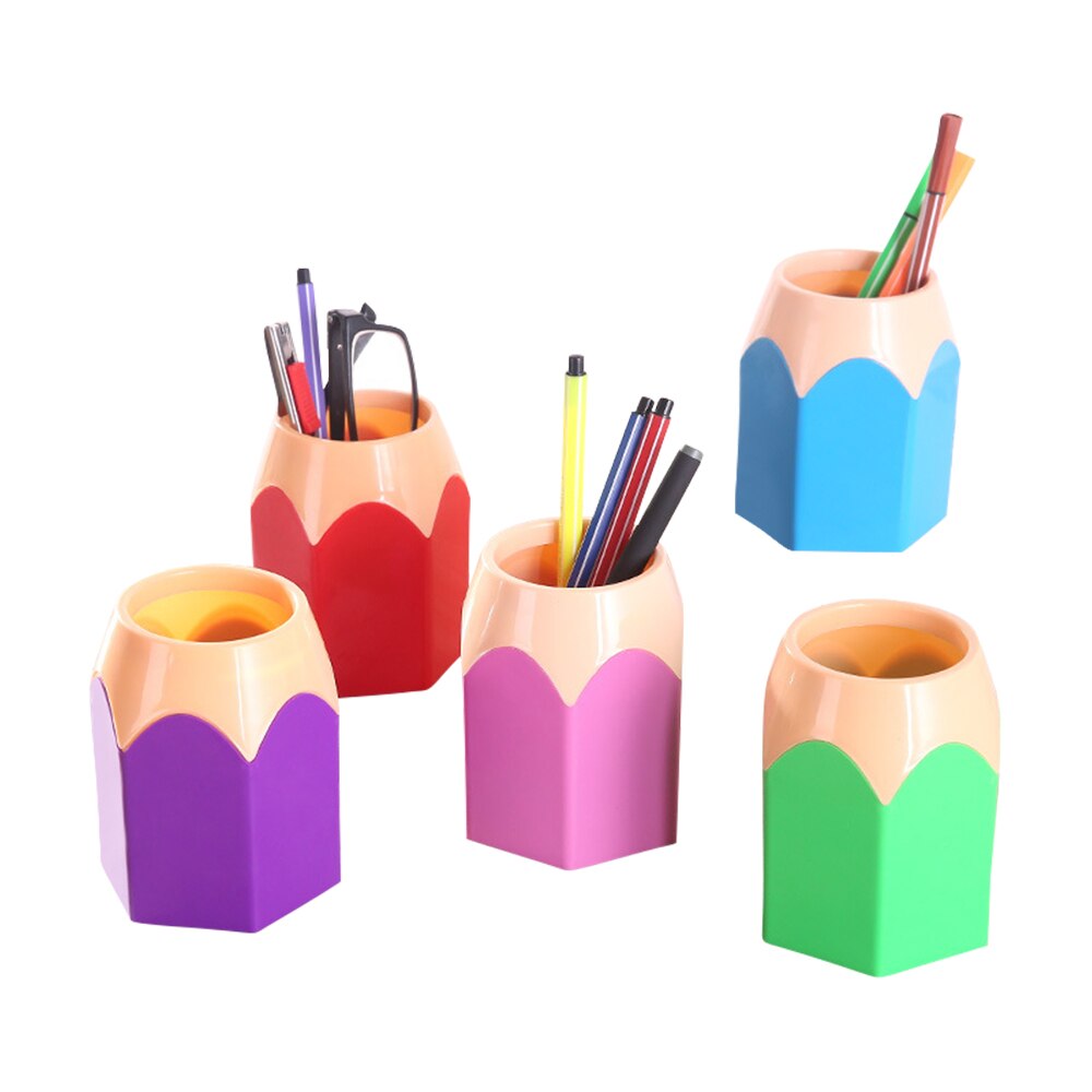 Porte-stylo multifonction, Mini boîtiers colorés, Vase multifonctions pour stylos, Pot à crayons, porte-brosse de maquillage, conteneur de bureau à la papeterie