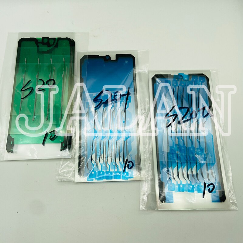 20 sztuk środkowej ramki naklejki dla Samsung S20 Plus S20 ultra S20U uwaga 10 uwaga 10 + rama LCD klej ekran dotykowy naprawy