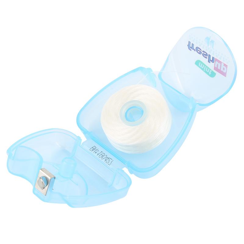 50M Plastic Dental Floss Stick Toothpick Floss Teeth Clean Teeth Flosser Interdental Brush With Case Tooth Cleaning Pick Tool