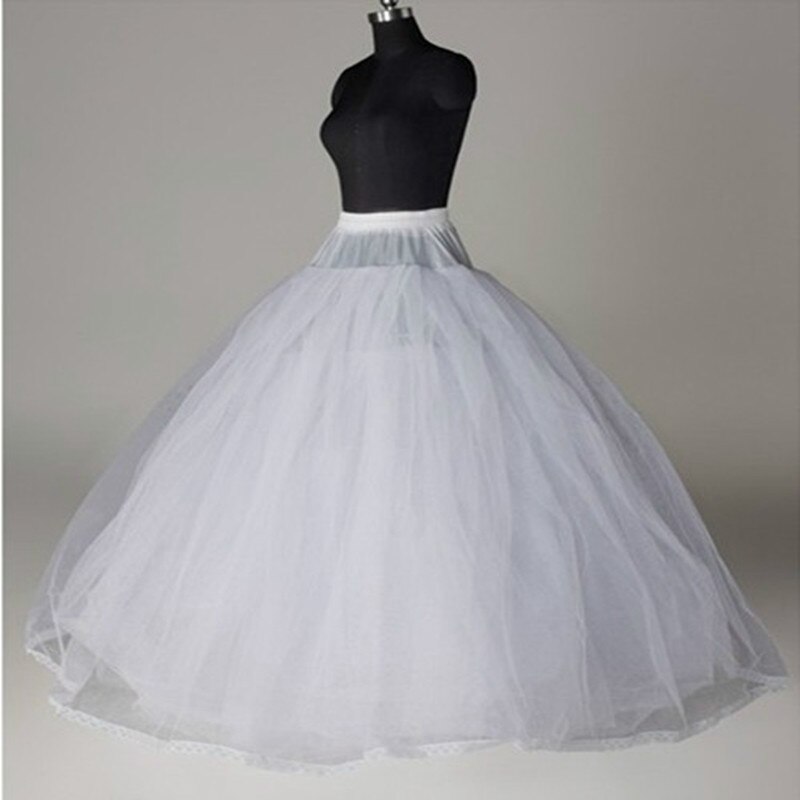 White 3/6/8 Layer Tulle Petticoat Wedding accessories vestido branco underskirt jupon mariage petticoat woman: 8 Layer