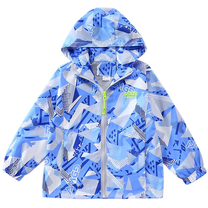 Boy's thin coat spring and autumn children's clothing 2022 windbreaker middle-aged children's tops jackets 4-12 years old