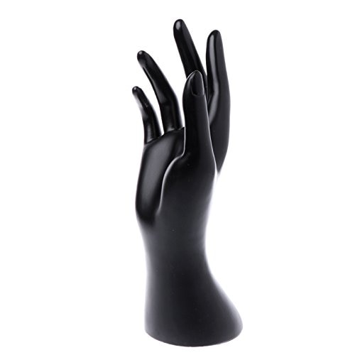 Cammitever Zwart Rechterhand Mannequin Nail Display Hand Sieraden Armband Nail Ring Houder Voor Showcase