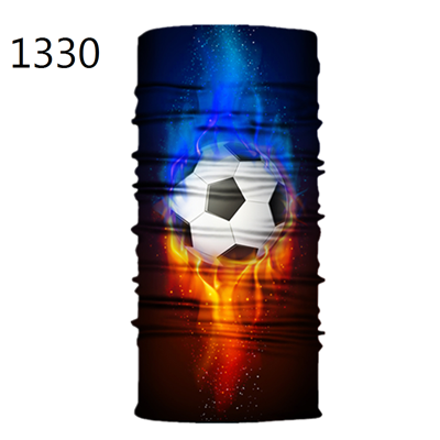 Voetbal Baseball Basketbal Patroon Gedrukt Gezichtsmasker Half Zon Dust Bescherming Sjaal 3D Buis Masker Naadloze Duurzaam Gezicht Bandana: 1330