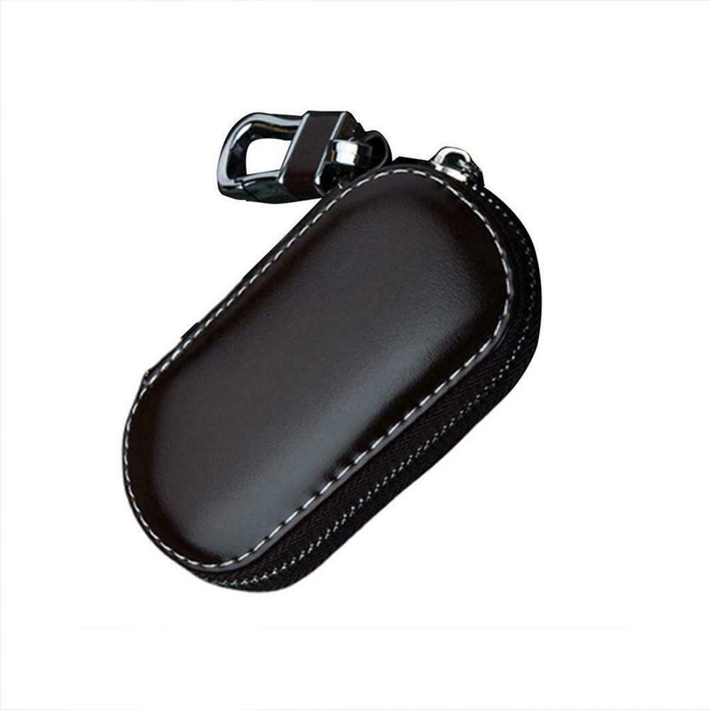 Key Case Multi-function Leather Key Case Car Key Bag Entry Key For Faraday Fob Key RFID Car Keyless Cage Pouch, Security H9Q6