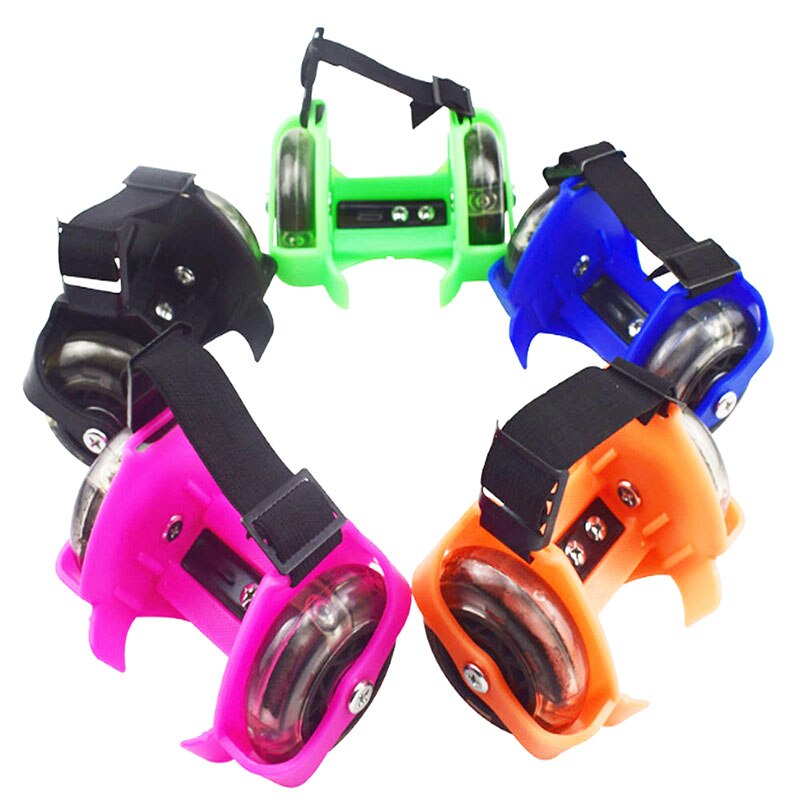 Bunte blinkende Rolle skaten schuhe LED licht wirbelwind Rolle Blitz-Rad ferse einstellbare rollen skaten schuhe für mädchen Art