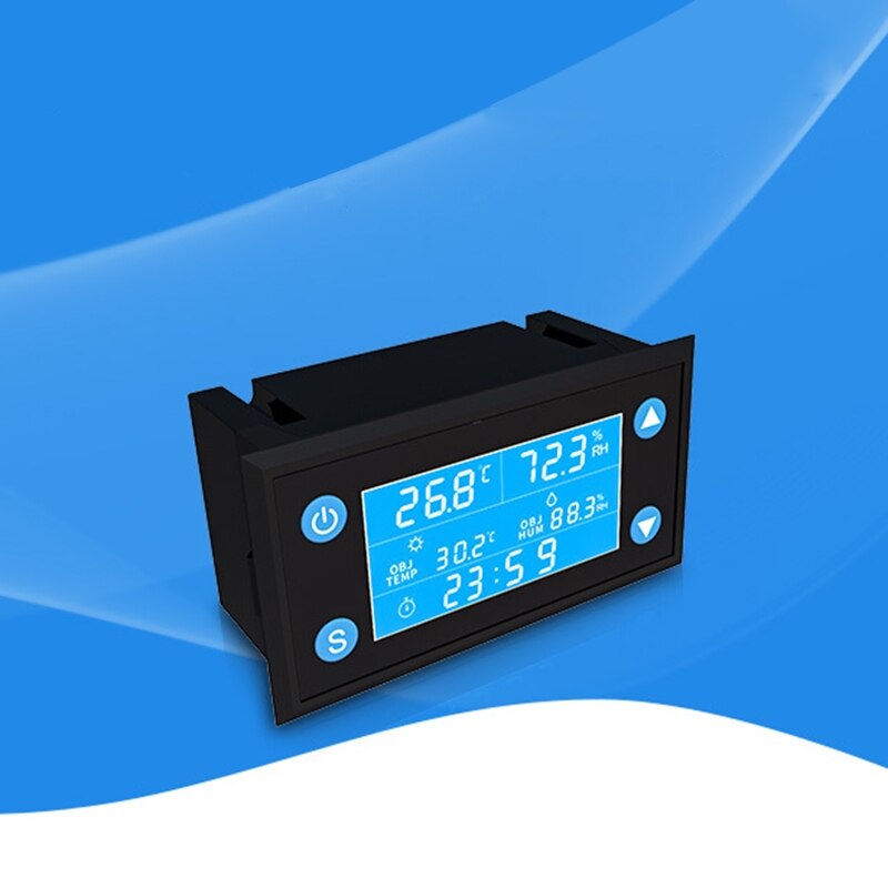 W1212 ca 110V-220V LCD numérique température humidité contrôleur minuterie SHT20 sonde pour incubateur Aquarium Thermostat Humidistat