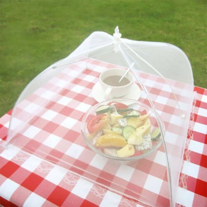 Foldbar husholdning mad paraply vaskbar mesh mad låg picnic grill fest anti fly myggenet telt køkken gadgets