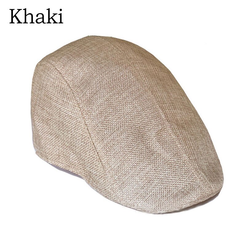 Autumn Beret Caps Men Women Vintage News Boy Cap Cabbie Linen Outdoor Hats Berets Brand Sun Hat Unisex Duckbill Caps Casquette: 04