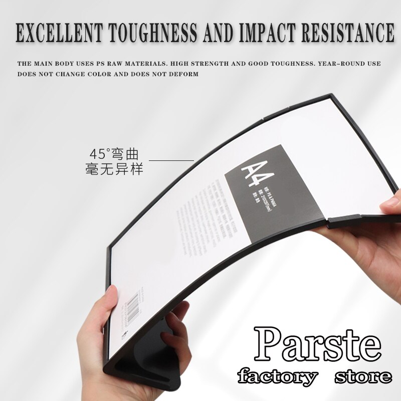 A4/A5/A6Acrylic Panel Menu Display Stand L-Shaped Vertical Table Card Table Brand High-End Plastic Wine Catalog Menu Name Card