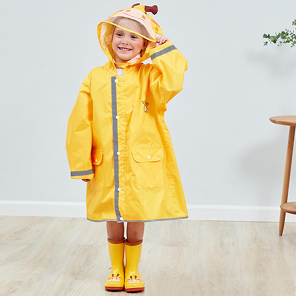 Waterproof Raincoat Kids Rain Jacket 3D Cartoon Animal Rain Coat Hooded Poncho Kids Rainwear capa de chuva infantil дождевик