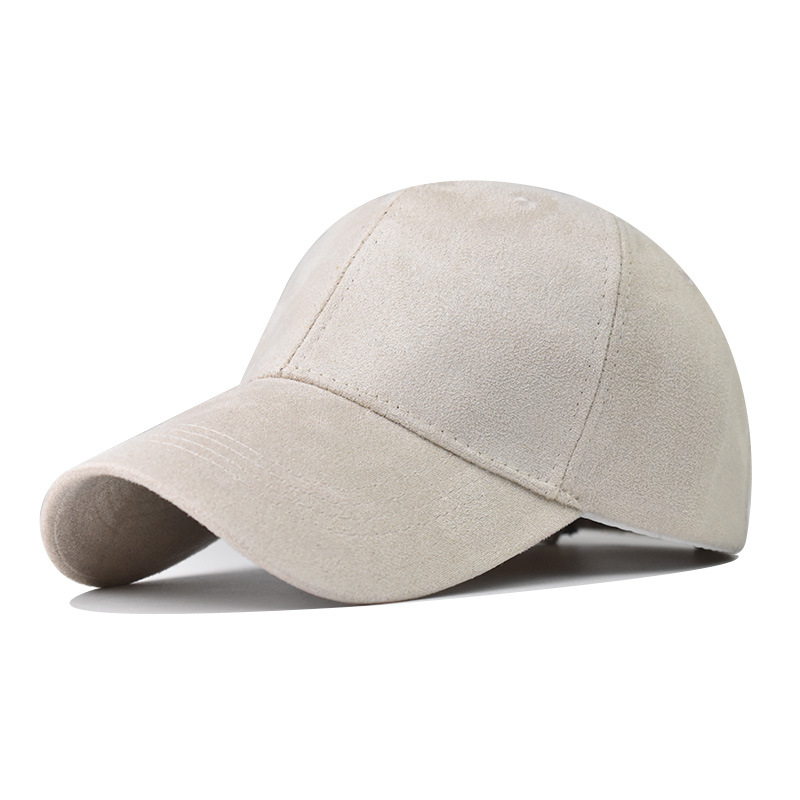 FS 2022 Grün Gelb Luxus Wildleder Baseball Hütte Für Männer Frühjahr Wilde schlicht Frauen Kappe Gekrümmten Traufe Warme Gesicht Kappen gorras hombre: Beige Baseball Deckel