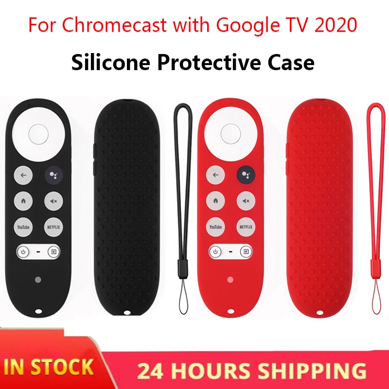 Funda portátil para Chromecast, con Google TV , control remoto por voz, funda de silicona para antipérdida Chromecast, accesorios