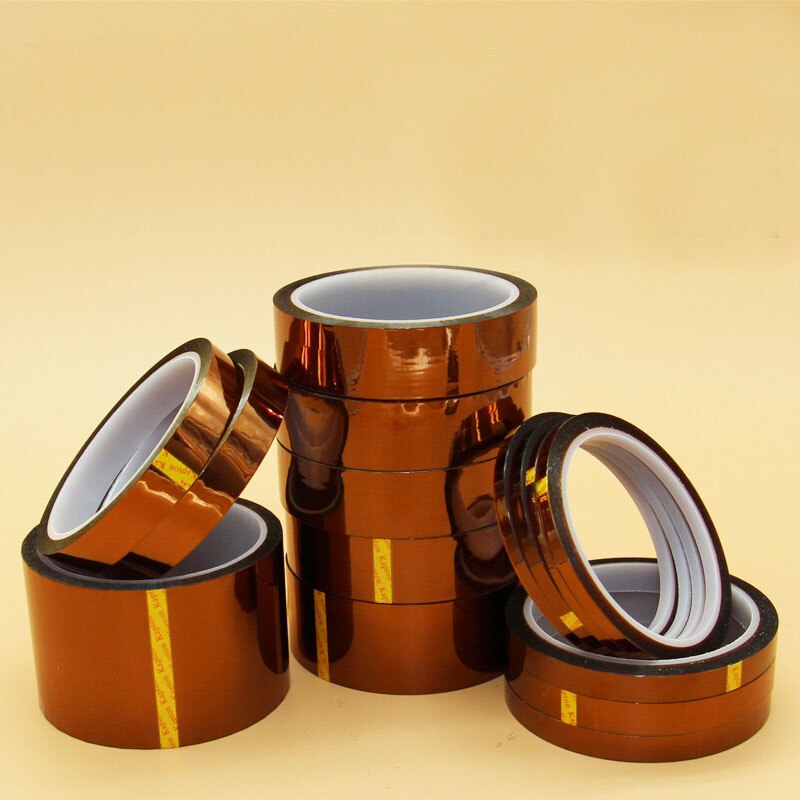 20mm*33m gold Color Adhesive Tape High Temperature Heat Resistant Polyimide Tape for Electronic BGA PCB SMT Soldering Shielding