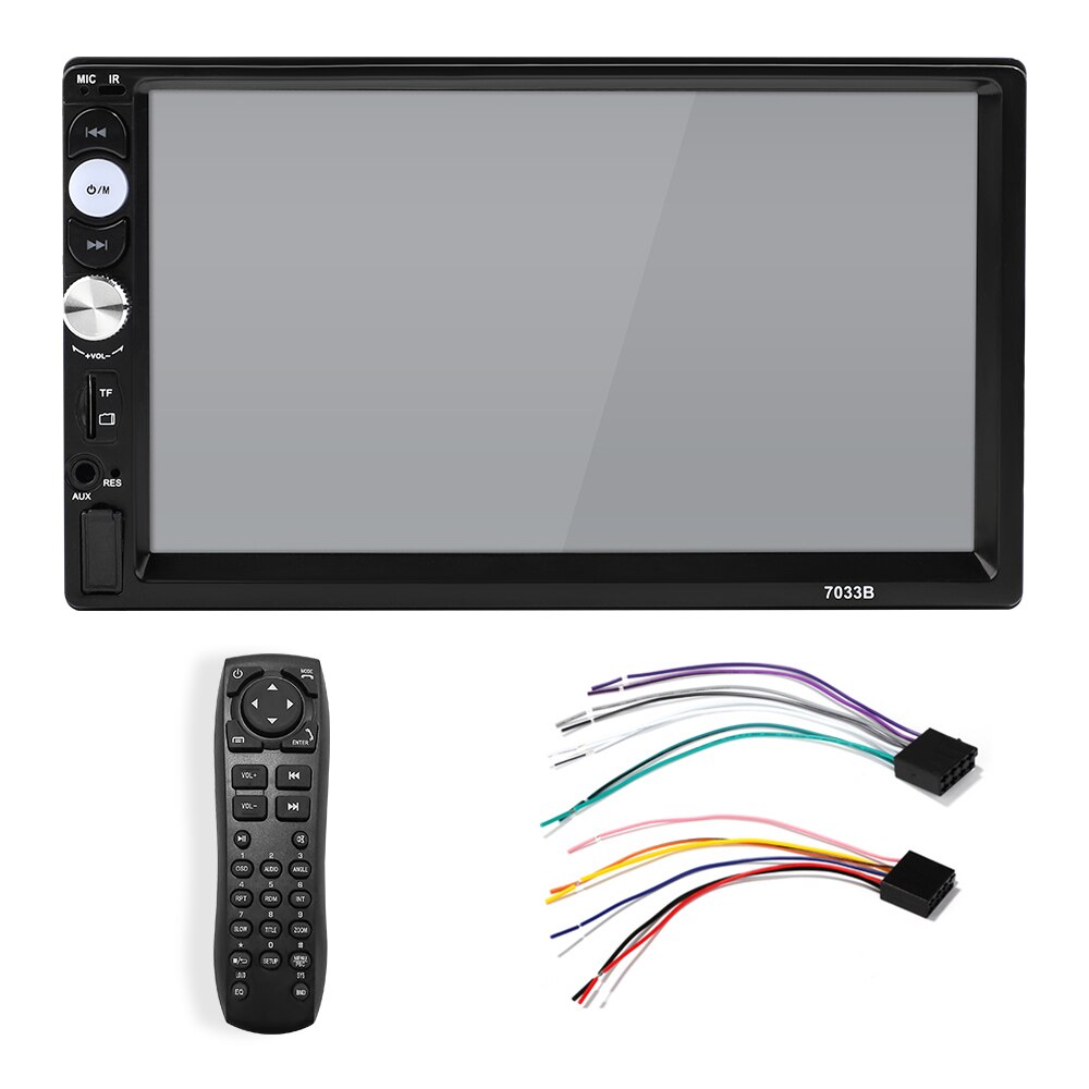 Radio Estéreo 7036B para coche, reproductor MP5, 2 DIN, mirrorlink, Android, 2 DIN, pantalla táctil de 7 ", HD, Bluetooth, Multimedia