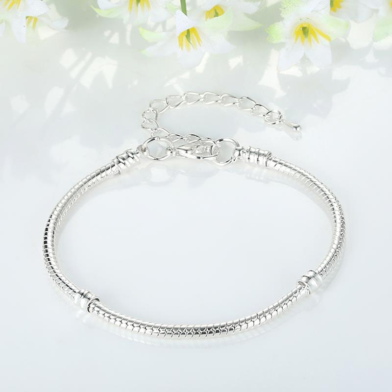silber Überzogene Kette Perlen Fit WST Armband Silber Schmuck Große Weihnachten XCH1131