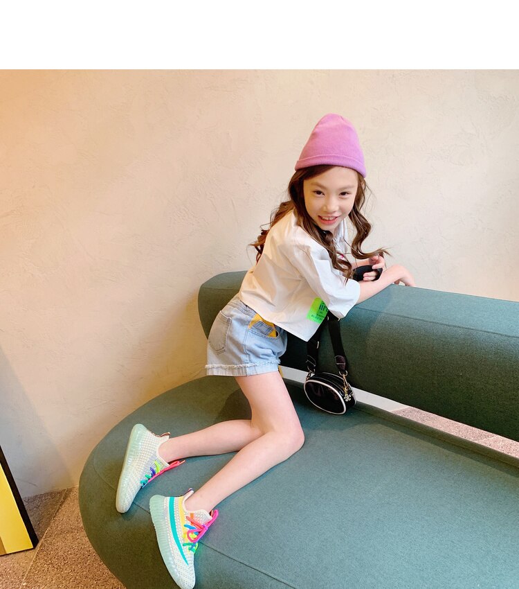 SUMMER teenage girls denim shorts 12 years old